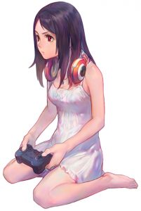 anime-headphones-white-controller-hd-1080P-wallpaper